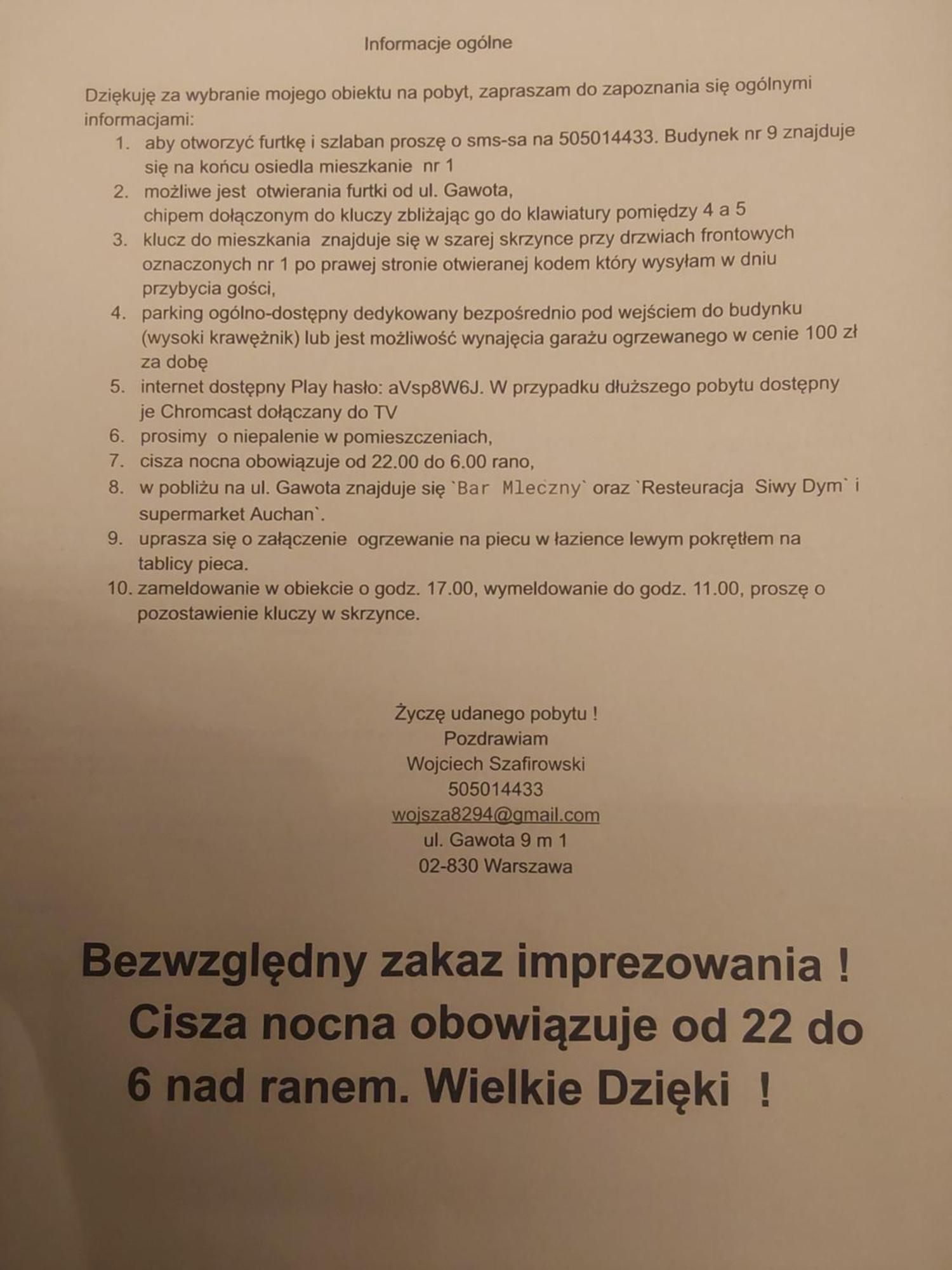 Apartament Gawota 9 Warszawa Zewnętrze zdjęcie